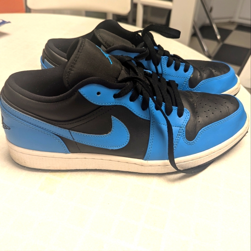 Nike Black and Blue Low Dunks